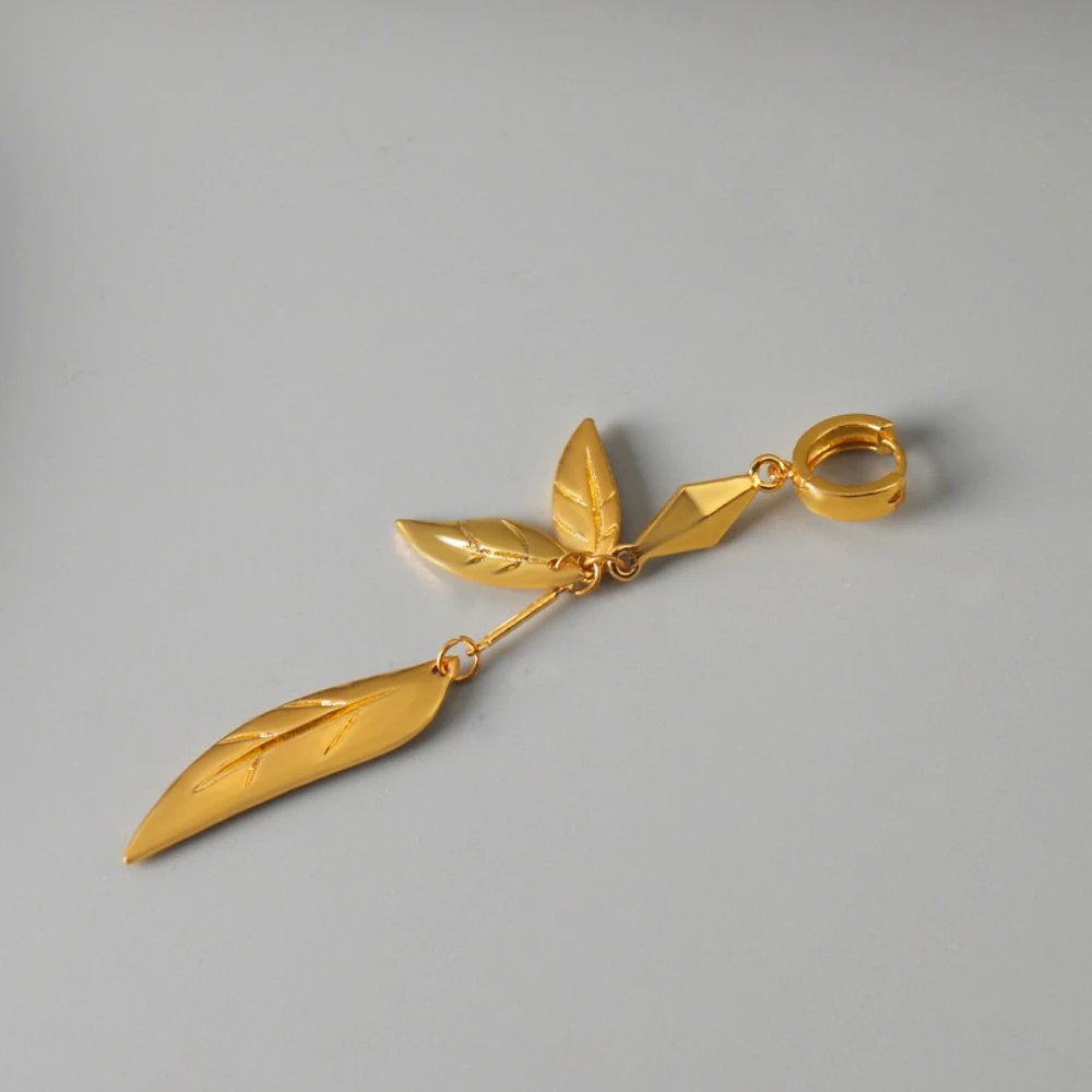 Genshin impacto tighnari brincos anime jogo cosplay folhas balançar argola brinco eardrop jóias acessórios presentes dia das bruxas