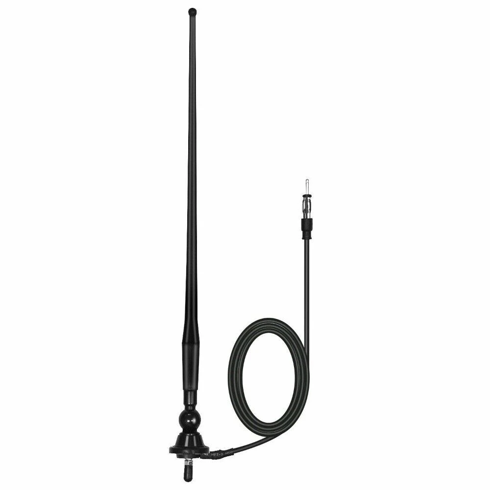 Herdio Waterproof Marine Antenna Rubber Duck Dipole Flexible Mast FM AM Antenna for Boat Radio Car ATV UTV RZR SPA