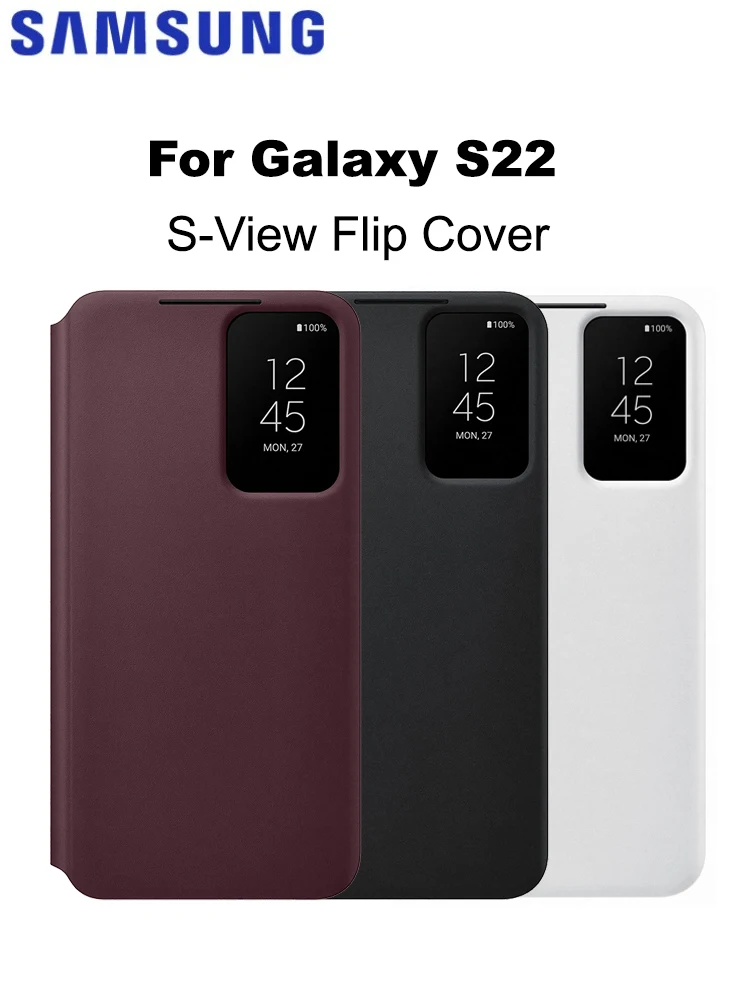 Oryginalne etui Samsung Galaxy S22 S-View Flip Cover EF-ZS901 Smart Clear View z okienkiem ochronnym dla Galaxy S22 — zdjęcie produktu 7