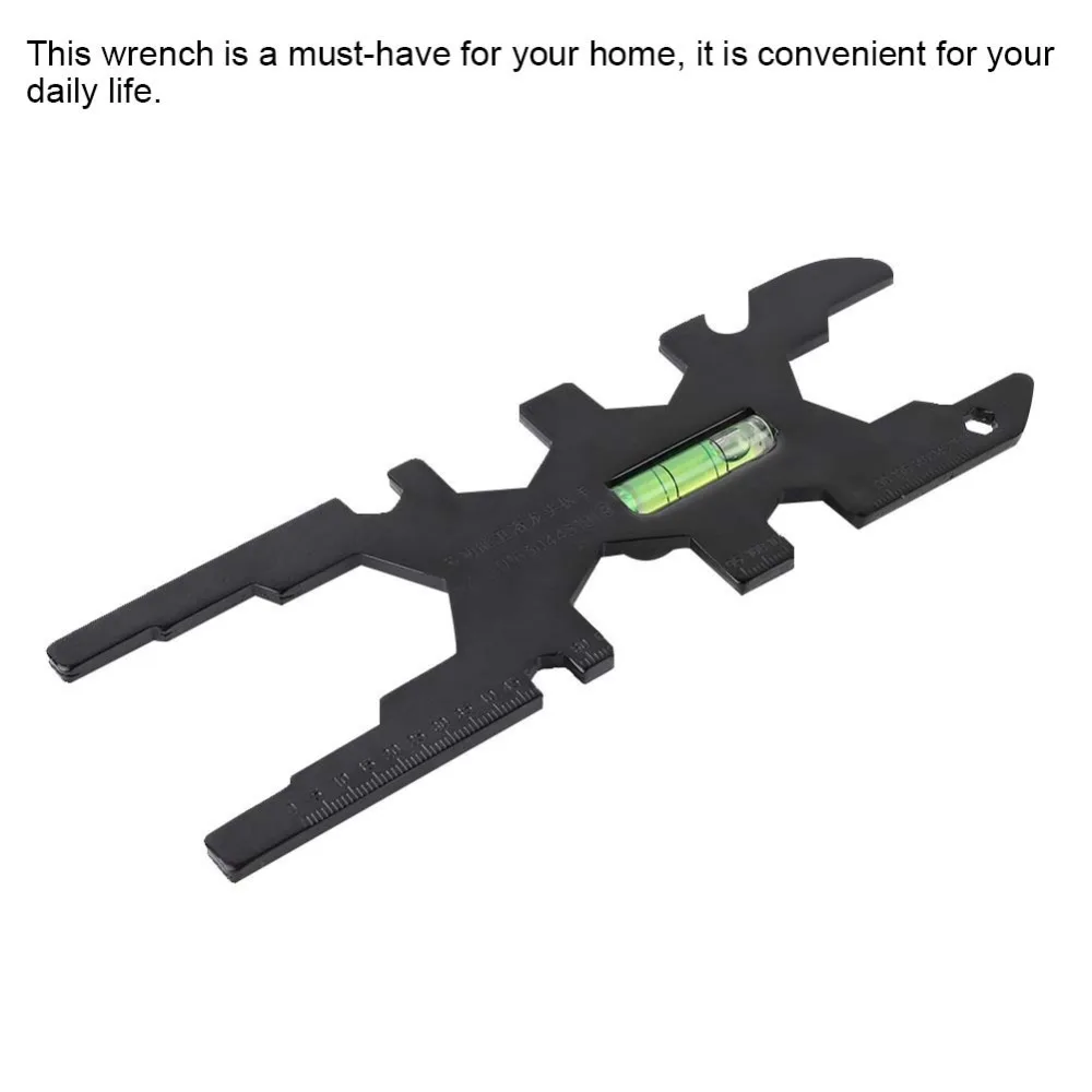 Open-Ended Design Bathroom Wrench Tool High-density Carbon Steel Material Ratchet Mechanism Multi Function Wrench
