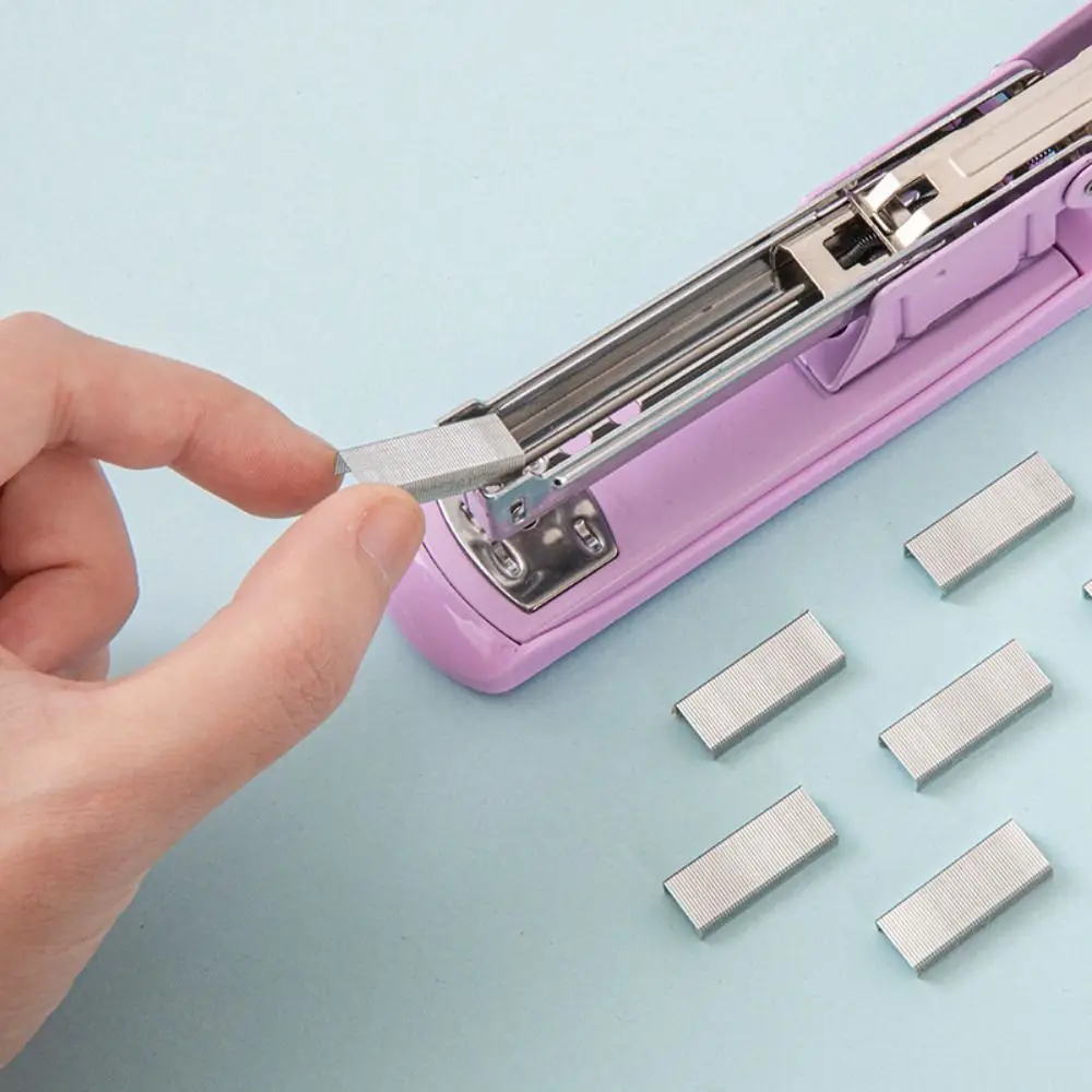 Macaron Color Labor-Saving Stapler Multi-function Stable Paper Stapling Machine Efficient Portable School Supplies