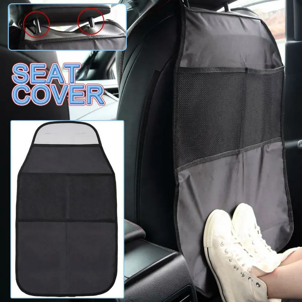 

1PC Black Car Child Safety Seat Back Cushion Kids Baby Mud Prevention Auto Seat Cover Anti Kick Mat Pad Seat Car Accessories