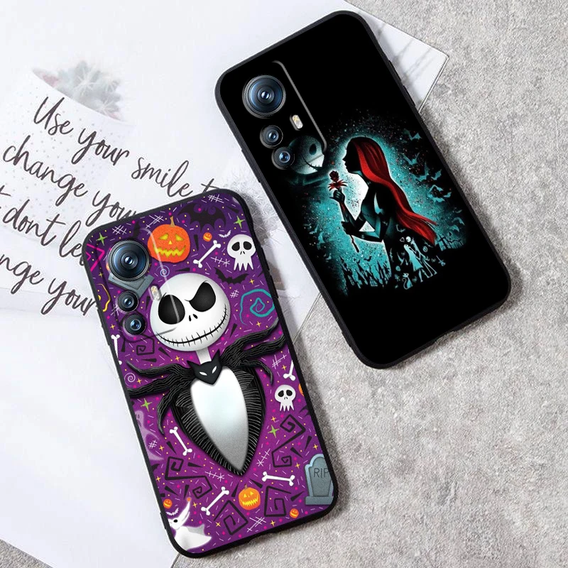 

Nightmare Christmas Jack Art For Xiaomi Mi 13T 13 12T 12 11T 11i 11 A3 10T 10 9 Pro Lite Ultra 5G Black Back Phone Case