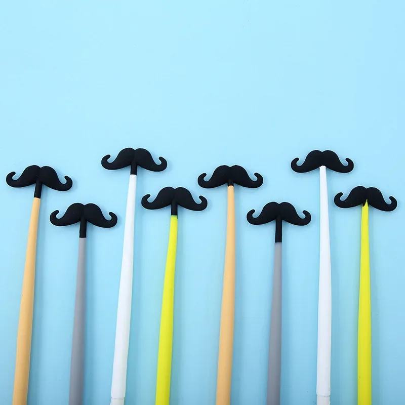 

40PCS New Primary School Student Writing Pen Creative Modeling Beard Beard Gel Pen Photographic Prop Beard Black Pens Stationery