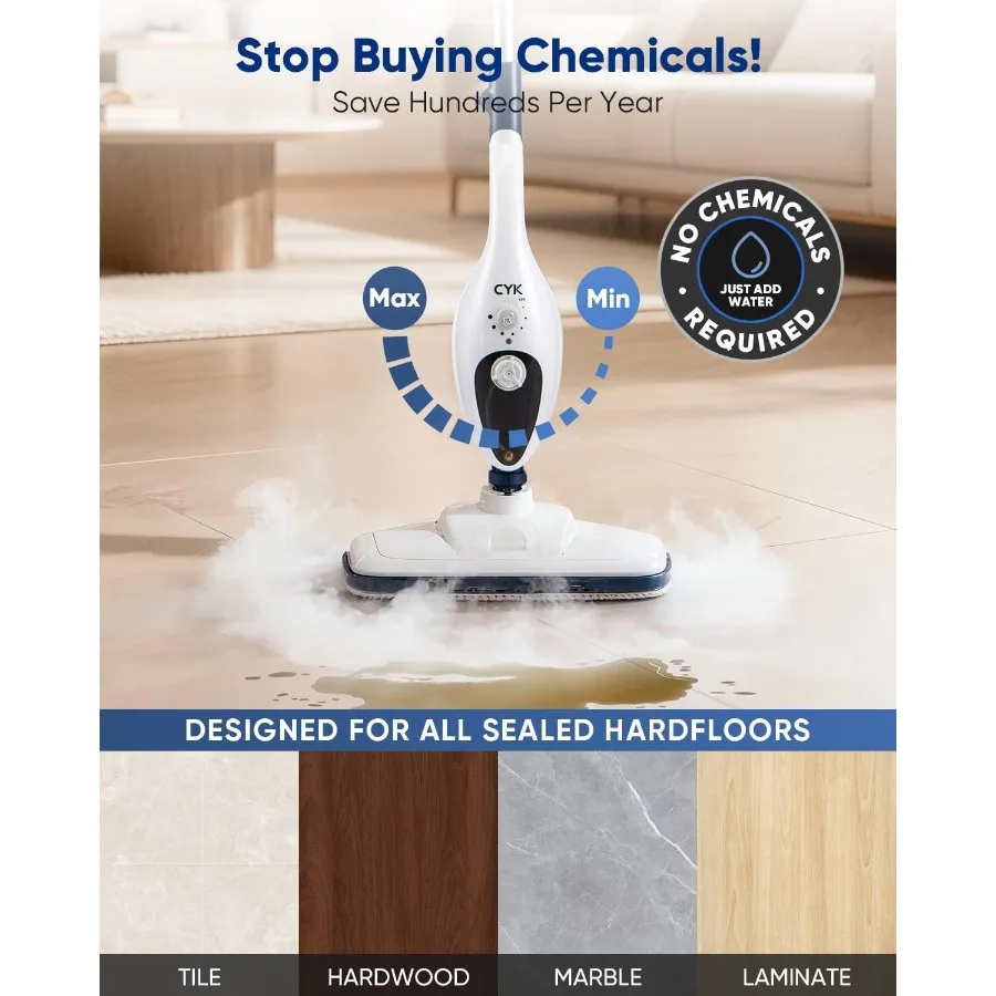 12 in 1 Handheld Steam Cleaner for Home Use with Powerful Steam Disinfection and Deep Cleaning Capability Ideal for Hardwood Fl