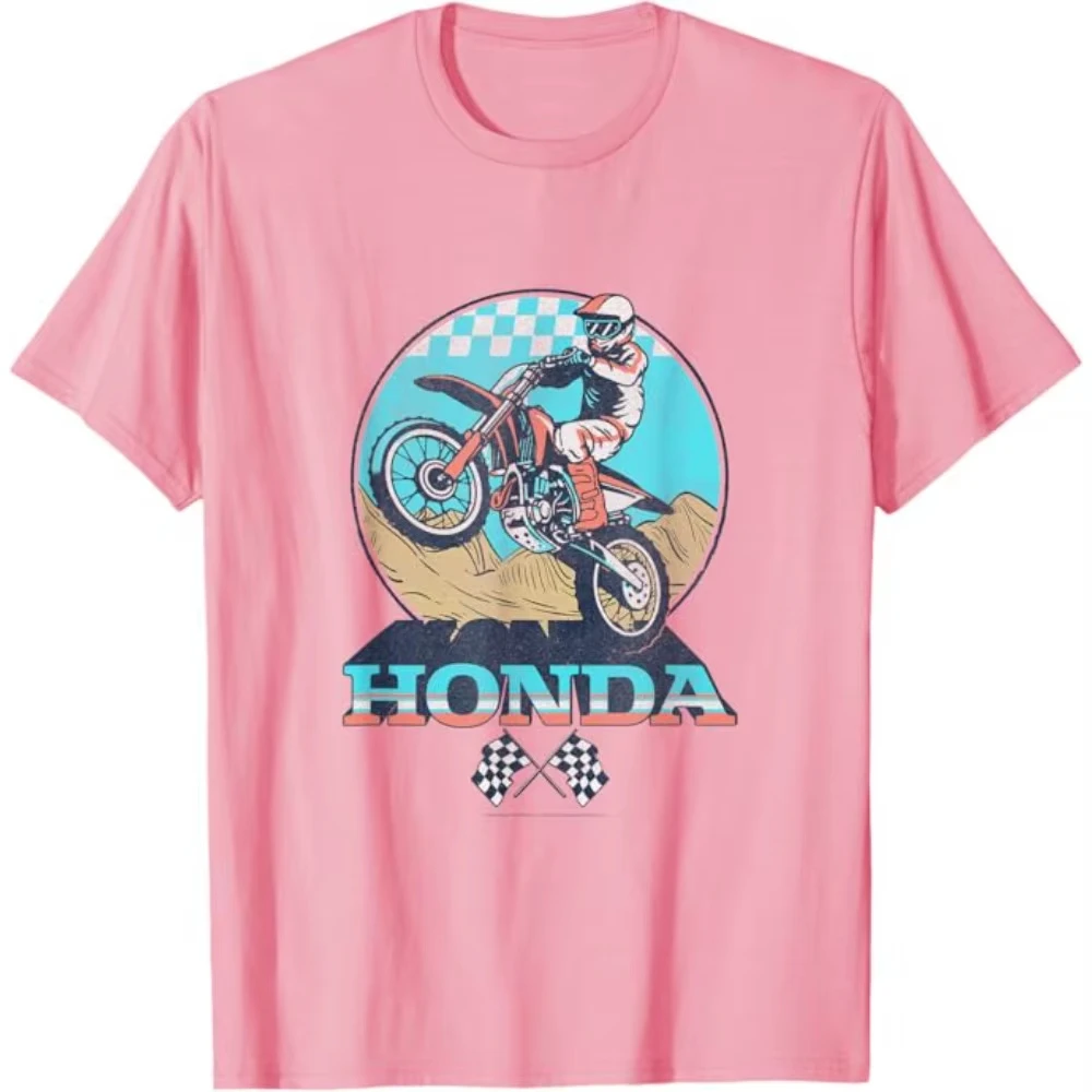 

Новая футболка Honda 2026 для мужчин и женщин: винтажный стиль, для мотоспорта, летняя, для езды по бездорожью, весенняя, для мотогонок