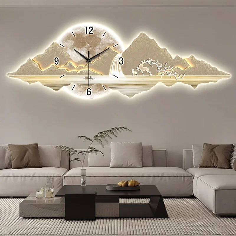 *Design Luxury Wall Clock Office Aesthetic Bathroom Art Items Wall Clock Bedroom Room Modern Orologio Parete Home Decoration