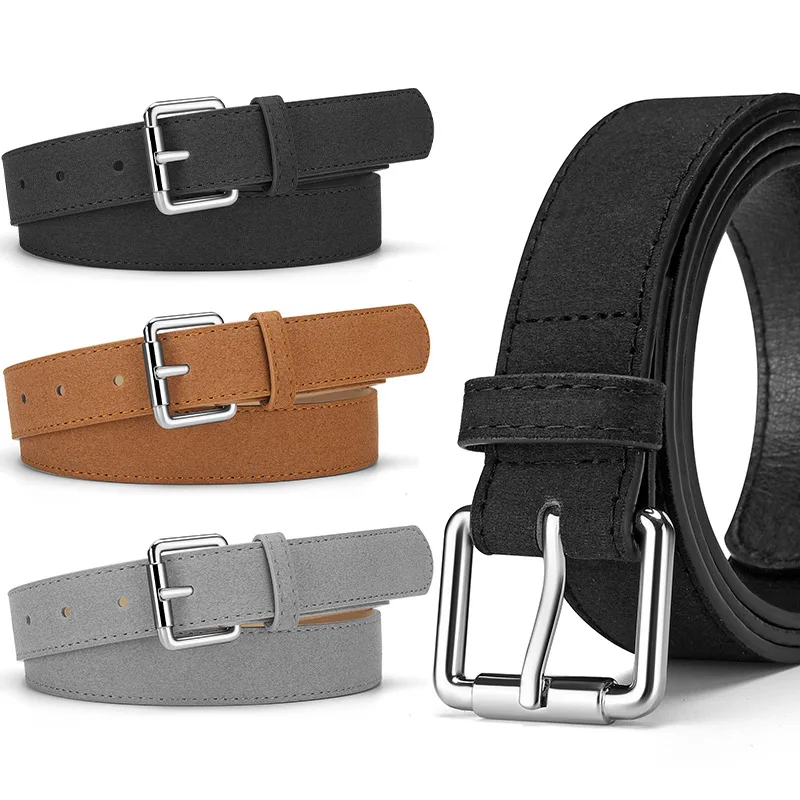 

New Simple and Versatile Fashionable Luxury Chic Leather Belt Women's Suede Belt High-end Waist Belt Women's Style