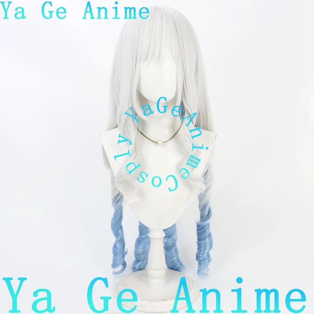 

Aikatsu! Shirayuki Riri Cosplay Wig Realistic Scalp Two Tone Gradient Roman Curls Halloween Synthetic Hair Ya Ge Anime Store