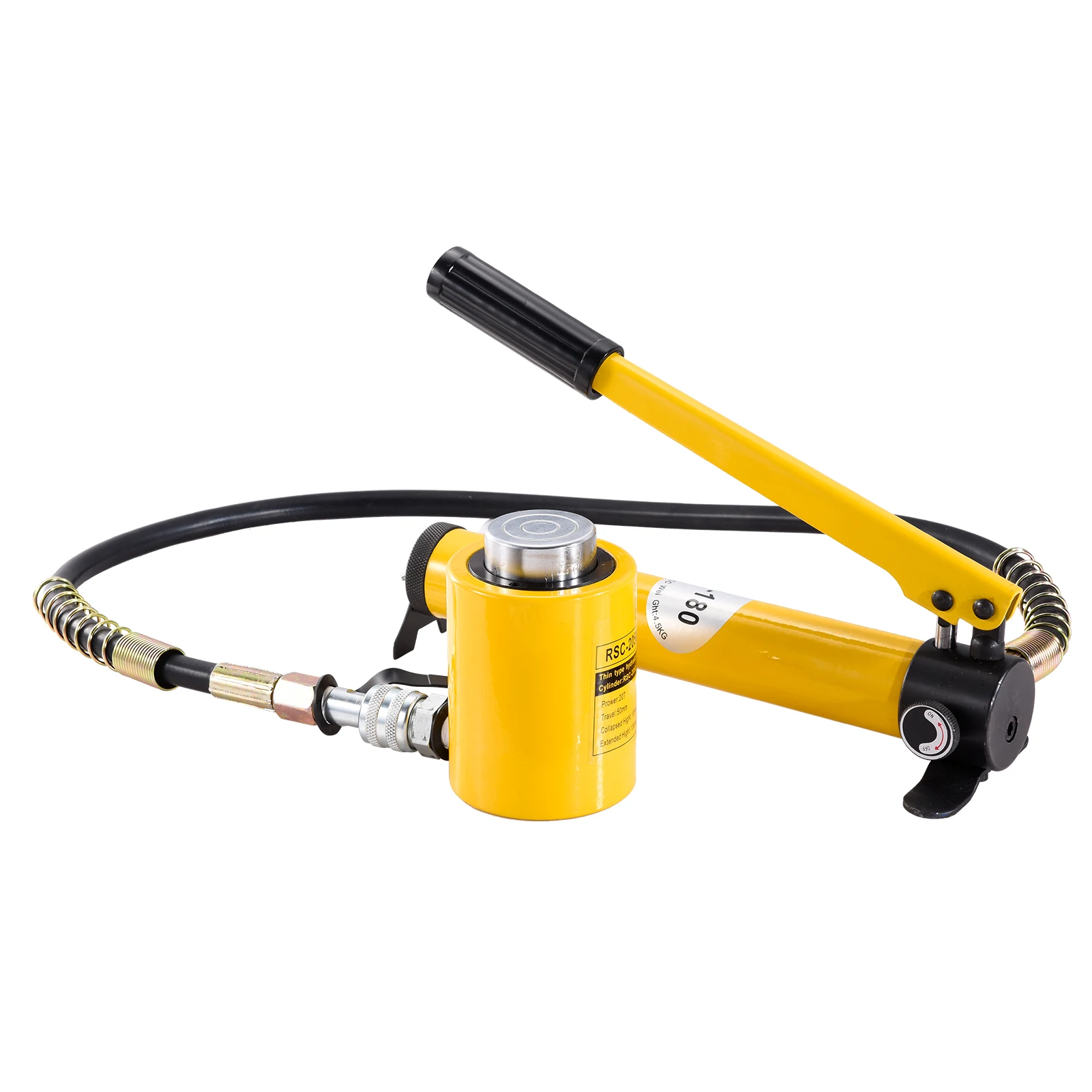 แม่แรงไฮดรอลิก 20 ตัน แม่แรงไฮดรอลิกขนาดเล็กพร้อมปั๊มมือ 180 |   แม่แรงยกอุตสาหกรรม