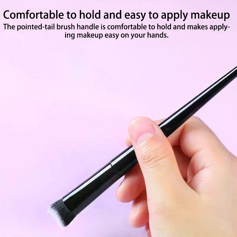 1 pçs pincel de fundação corretivo pincéis de maquiagem dupla face inclinação beleza compõem ferramenta para rosto acne marca manchas círculo escuro