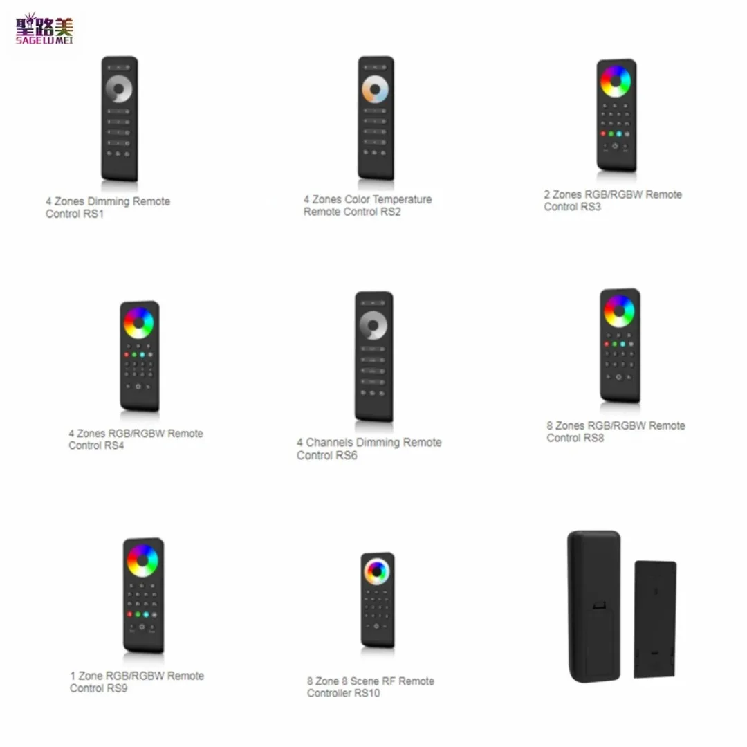 

2.4GHZ Touch Color Wheel RF Remote Controller 1/2/4/8 Multiple Zone Dimming /CCT/RGB/RGBW/RGB+CCT Work with Skydance Receiver