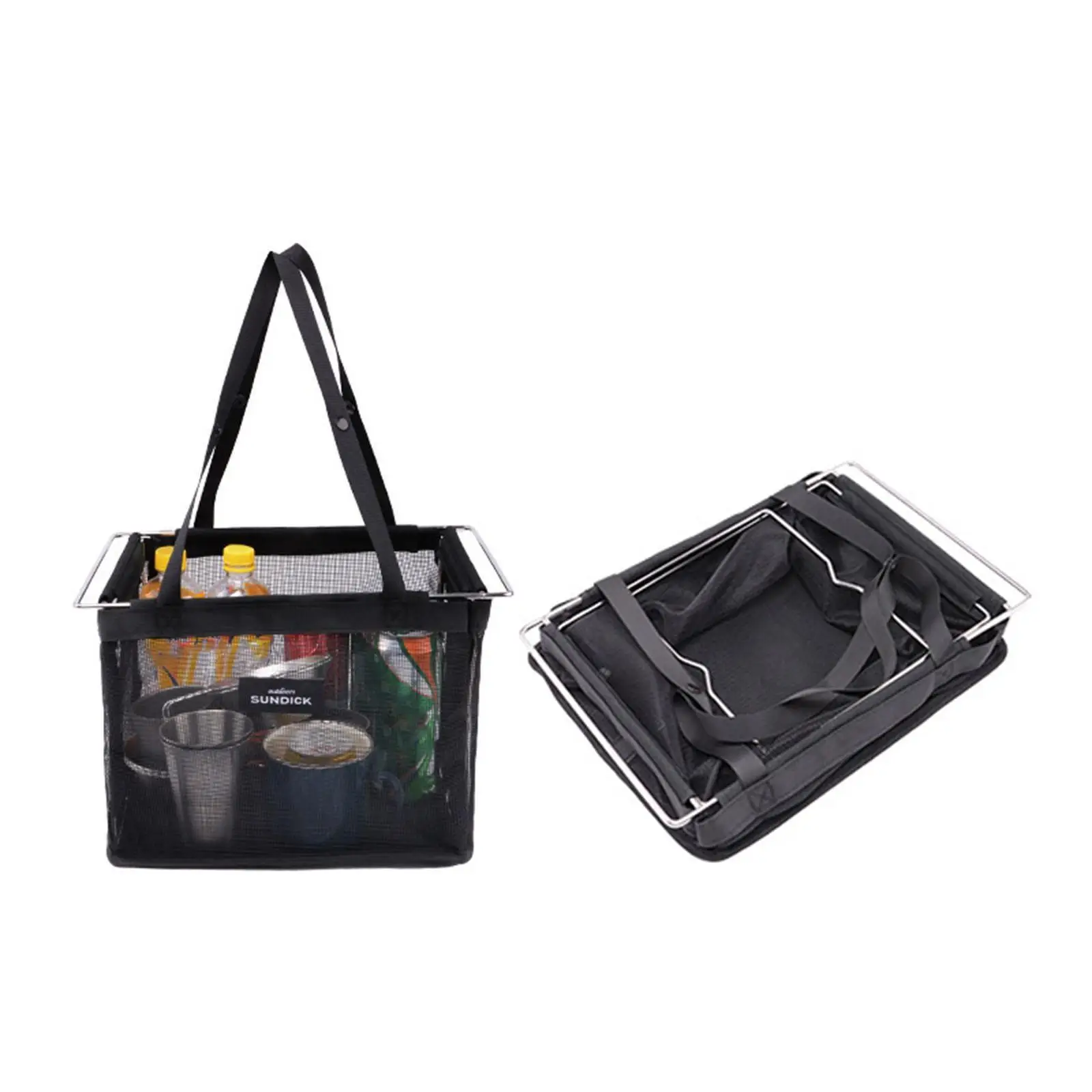 

Сумка-корзина для пикника, хозяйственная сумка-тоут, складная, для походов, кемпинга, стирки, активного отдыха на природе