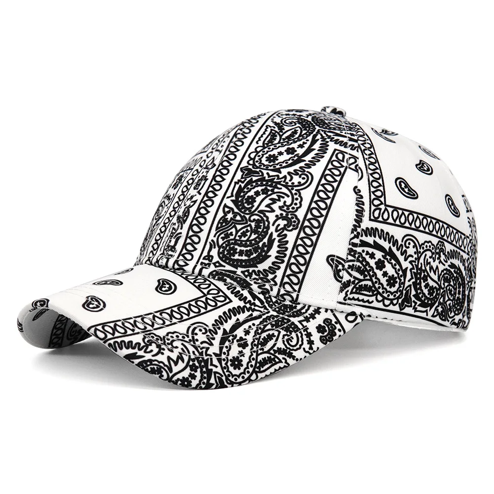 Retro Paisley Print Baseball Caps Women Men Summer Outdoor Sunshade Sun Hats Anti-Sun Snapback Fashion Travel Beach Peaked Cap