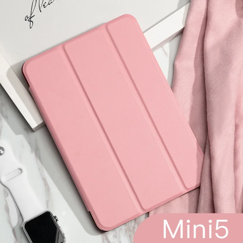 Tablet Case For Apple iPad case Mini 5 7.9 inch fundas Magic Flip PU Leather ShockProof Tablet Case Smart Silicon Cover