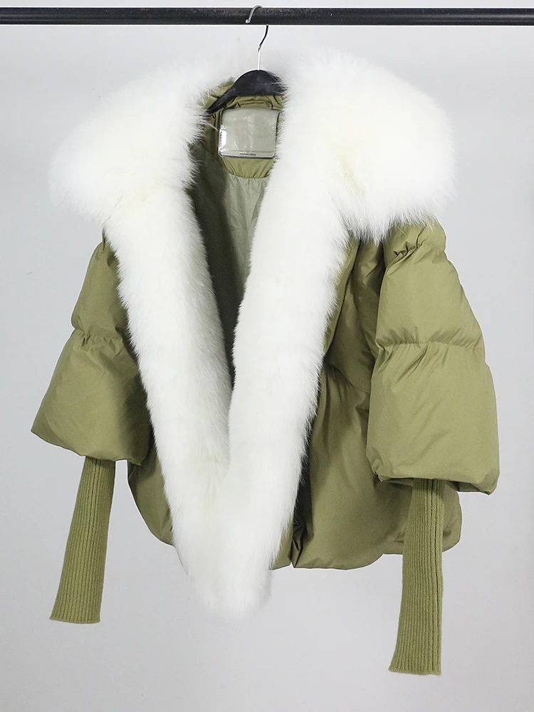 Lose Natürliche Echt Fox Pelz Kragen Mantel Dicke Neue Europäische Mode Weiße Ente Unten Jacke Winter Frauen Warme Luxus Oberbekleidung – Detail 40