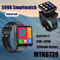 Factory S998 4G Smart Watch Android 11.0 OS 2.64inch Large Screen Smartwatch Waterproof Men Women Clocks Hours PK S999 DM100