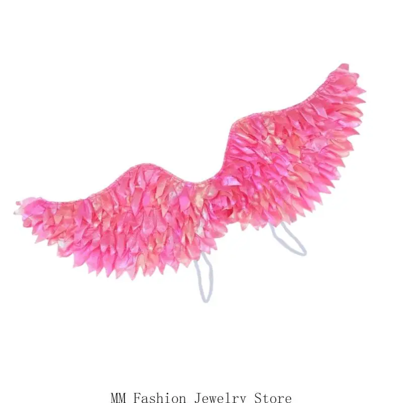 D0UB Fairys Wing Kids Fairys Butterfly Wing Angel Wing، أزياء الهالوين الجنيات الهدايا #4