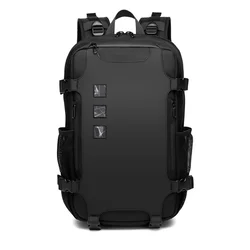 OZUKO-Impermeável Grande Capacidade USB Carregamento Mochila para Homens, Mochila Adolescente, Bolsa de Viagem, 16