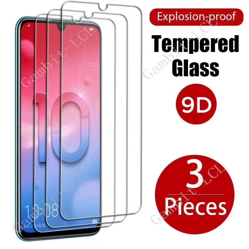 3PCS For Honor 10 Lite Tempered Glass Protective On Honor10Lite HRY-LX1, HRY-LX2 HRY-LX1MEB 6.21