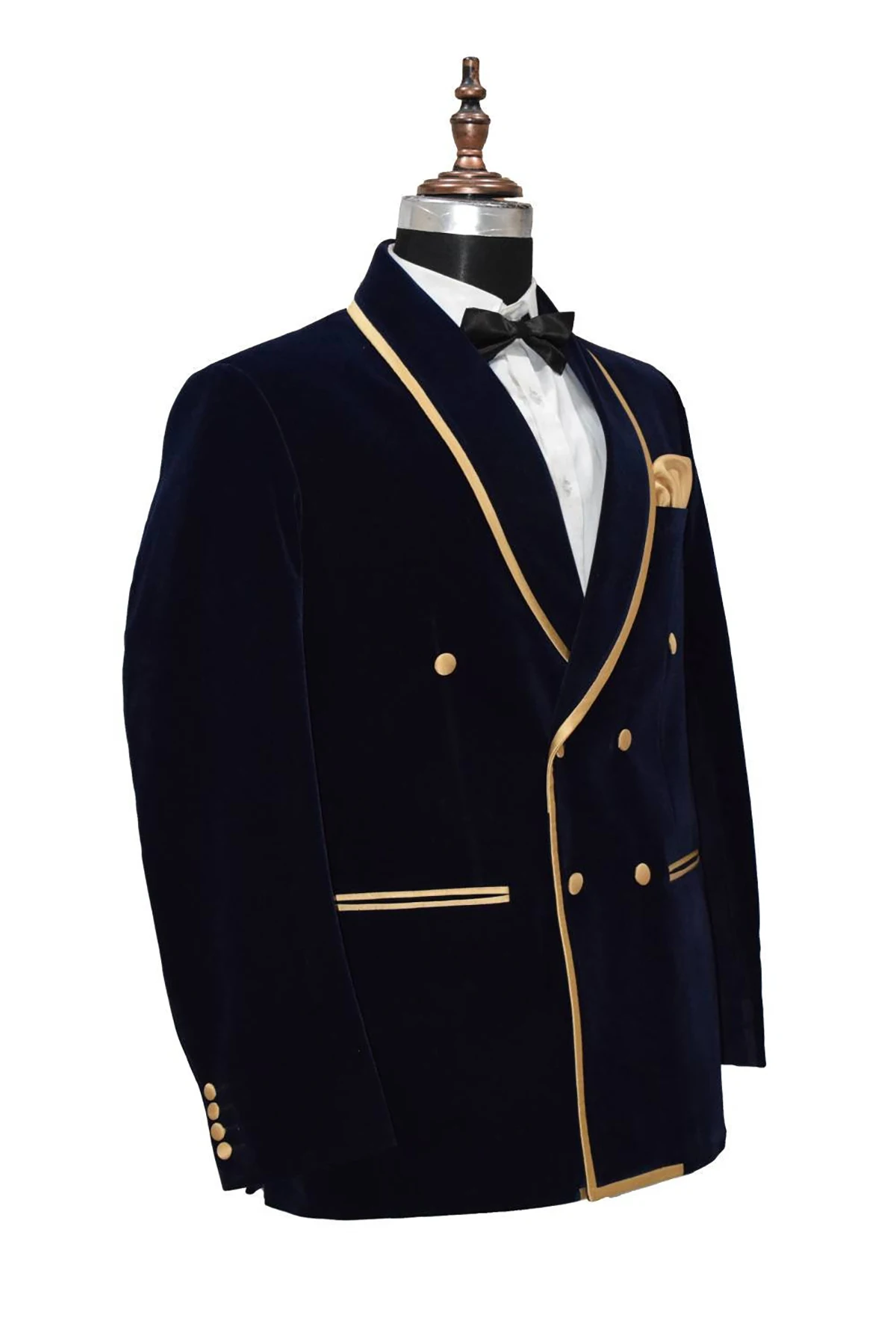 Blazer de lujo para hombre, esmoquin de solapa de doble botonadura, chaqueta para fiesta de noche, graduación, ropa de novio, solo abrigo