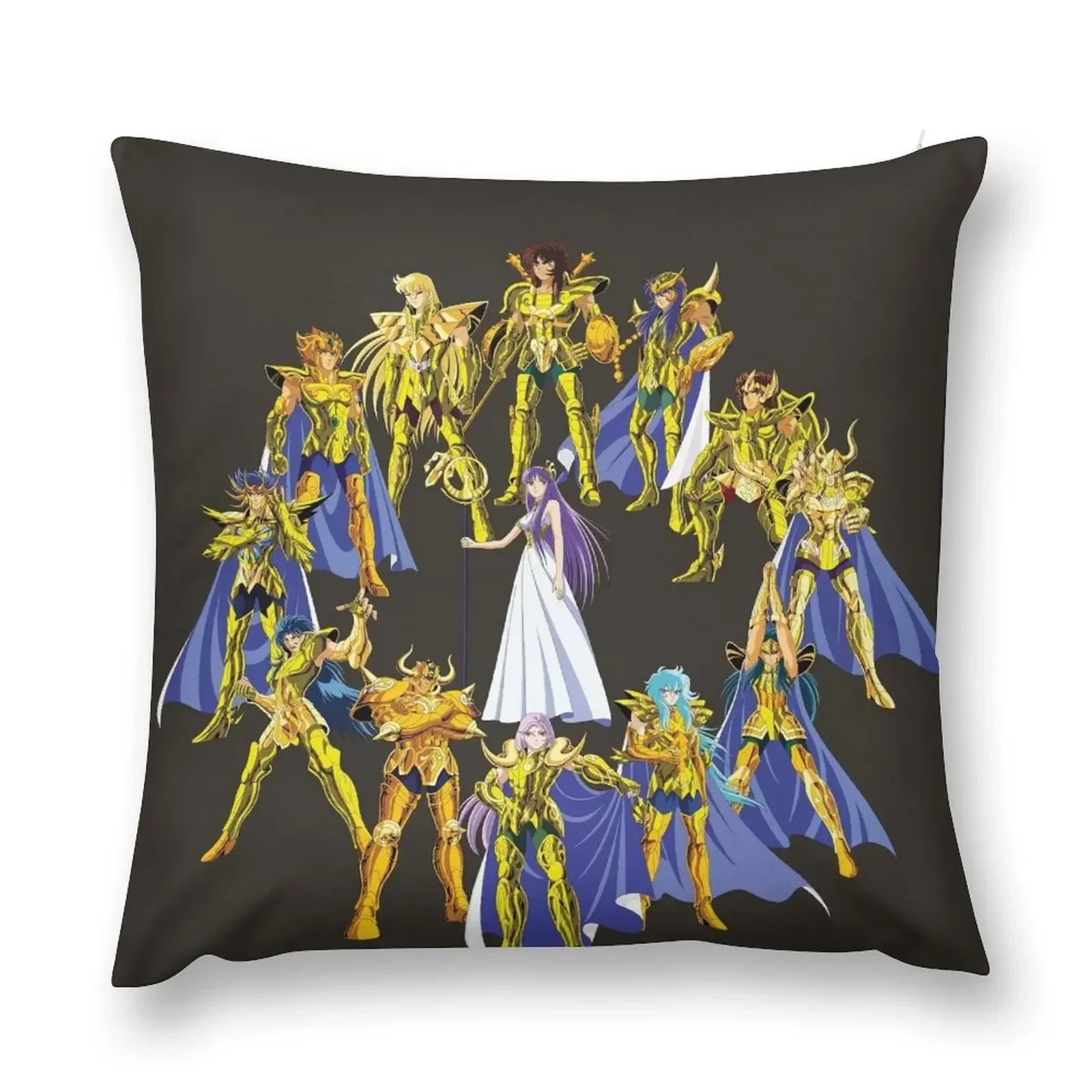 

Gold Saints and Athena Throw Pillow Throw Pillow Covers Christmas Pillow Covers bed pillows Sofa Cushions Cover