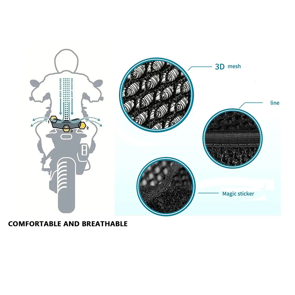 For Honda ADV350 ADV 350 2022 Motorcycle Accessories 3D mesh elasticity Protecting Cushion Seat Cover ​Nylon Fabric Saddle