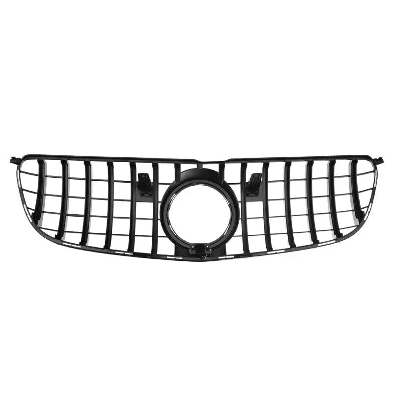 Front Bumper Grille  For Mercedes-Benz GLS Class X166 2016-2019 GLS450 GLS500 GLS550 GT Style Car Bumper Grille