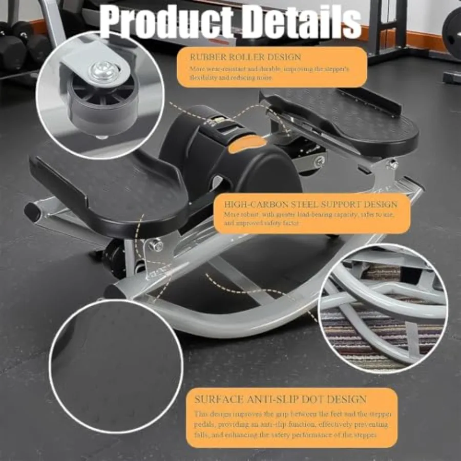 سائر صخرية مدمجة محمولة من الجانب إلى الجانب، سائر جانبي منخفض التأثير للركبتين والمفاصل مع شاشة رقمية لزمن المسار