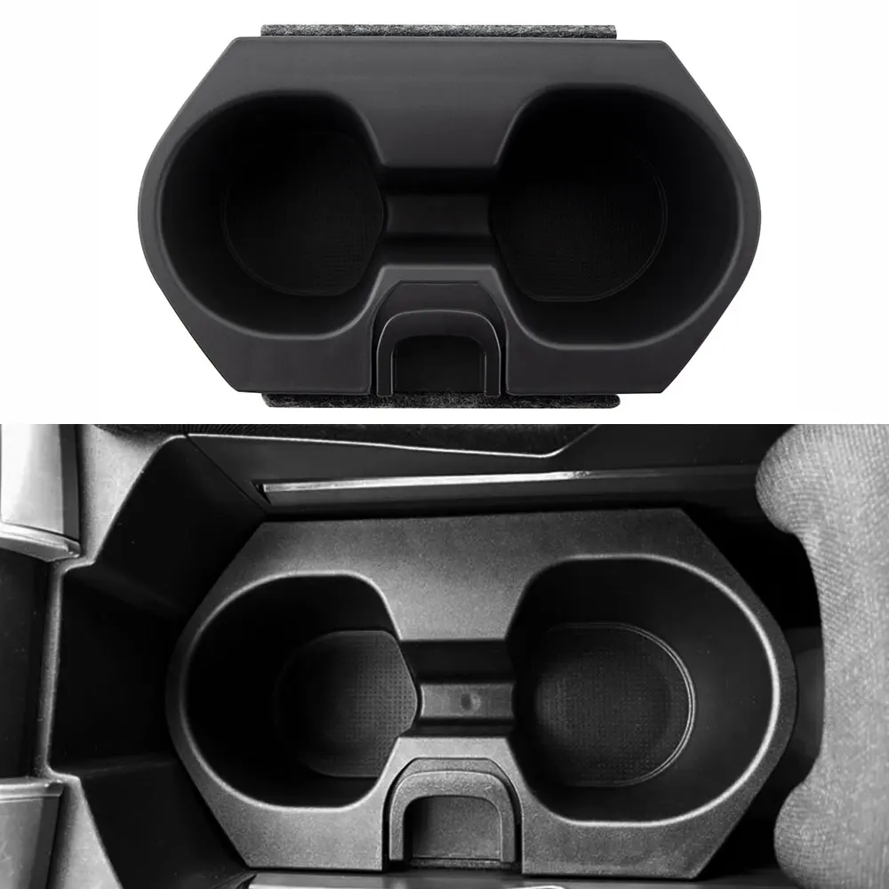 Untuk Civic Generasi ke-10 2016-2021 Kotak Penyimpanan Tempat Gelas Air Kontrol Pusat Kotak Penyimpanan USB Ganda Aksesori Interior