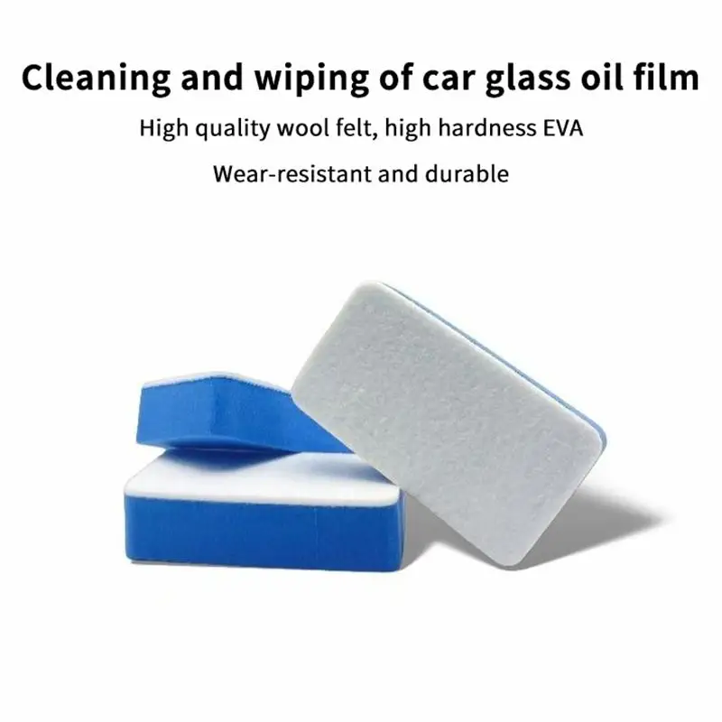 10PCS Sponge and Wool Felt Set for Polishing Car Windshield Glass Film Cleaning Performance