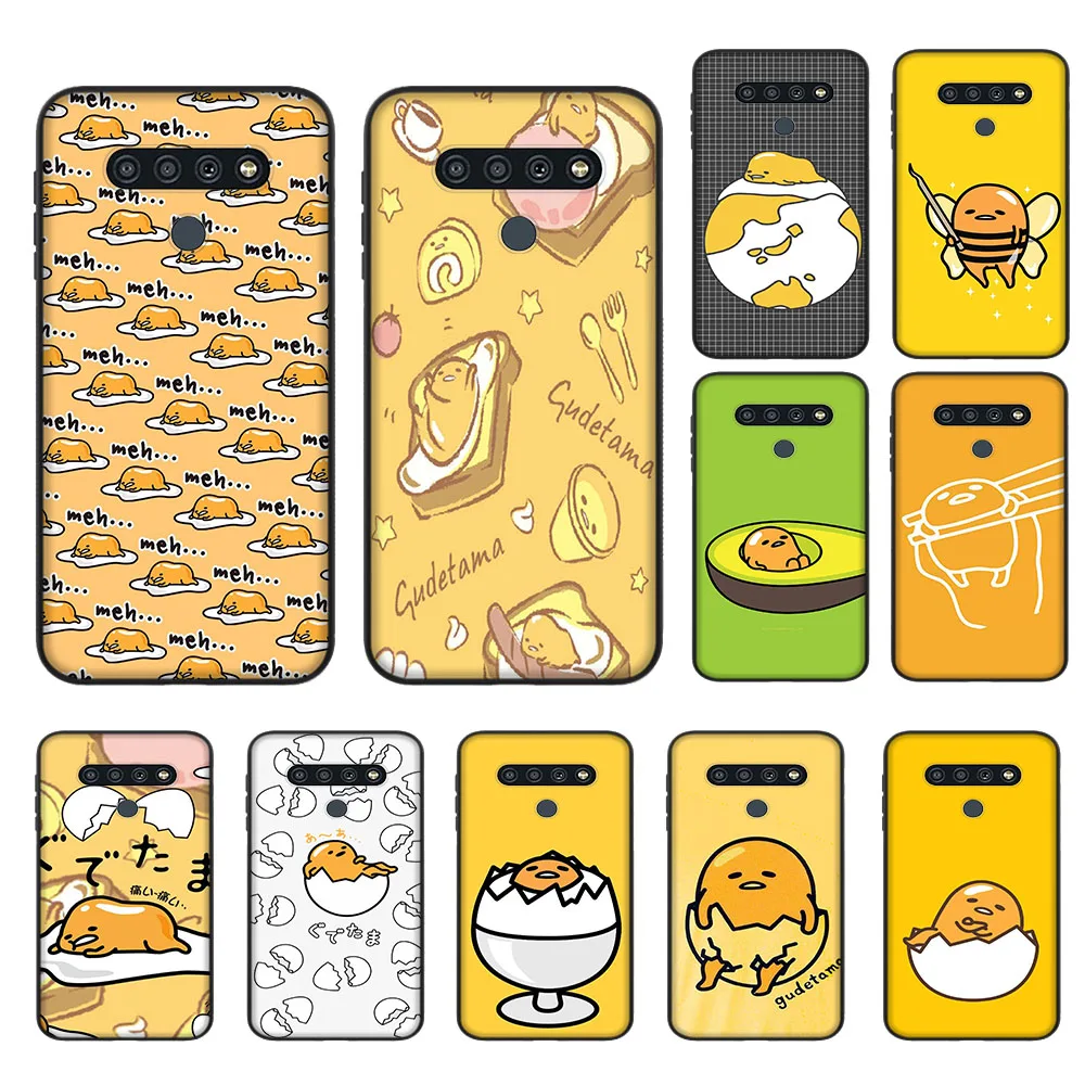 Gudetama Cover for Huawei Nova 4E 7 SE 5T P Smart S Z Honor 30S 20 20S 9X 7C 7A Black Phone Case