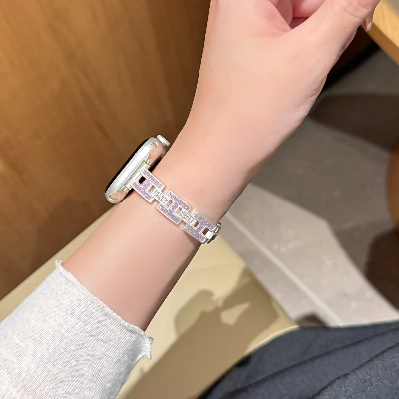 Metal Strap For Xiaomi band 10 Pro/9 Pro/8 Pro Women Watchband for Xiaomi band 10/9/8 Sport Wristband Smartwatch Correa Bracelet