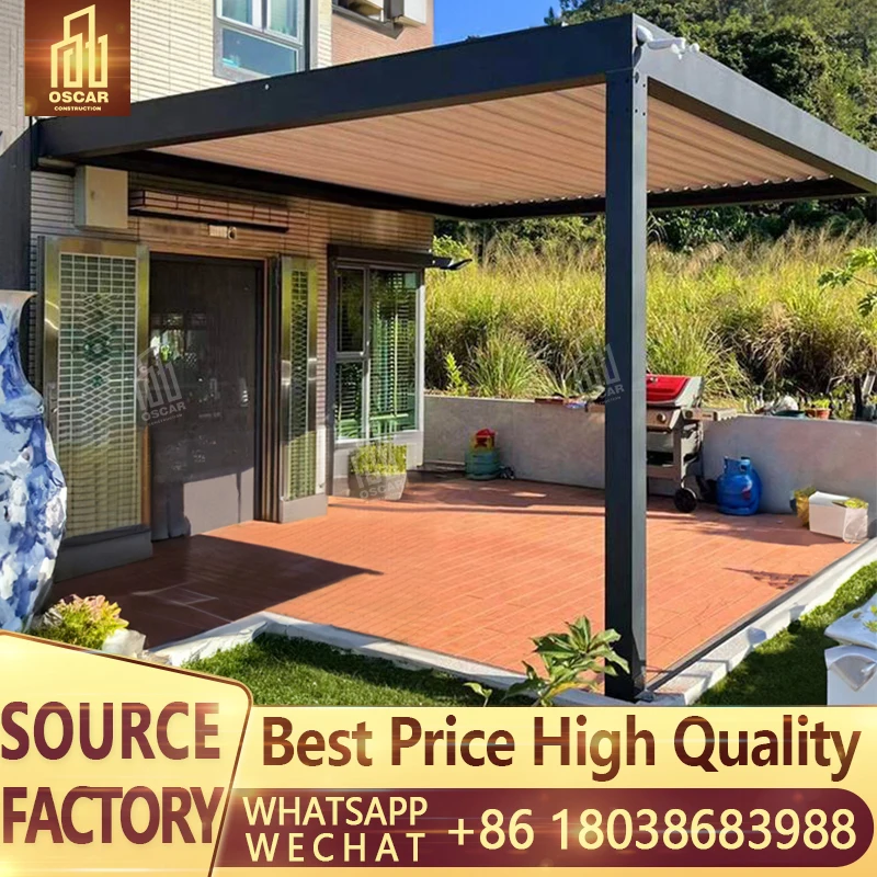 Outdoor Winter Garden Low E Glass Veranda Modern winter garden construction solarium sunroom four seasons aluminium glass houses