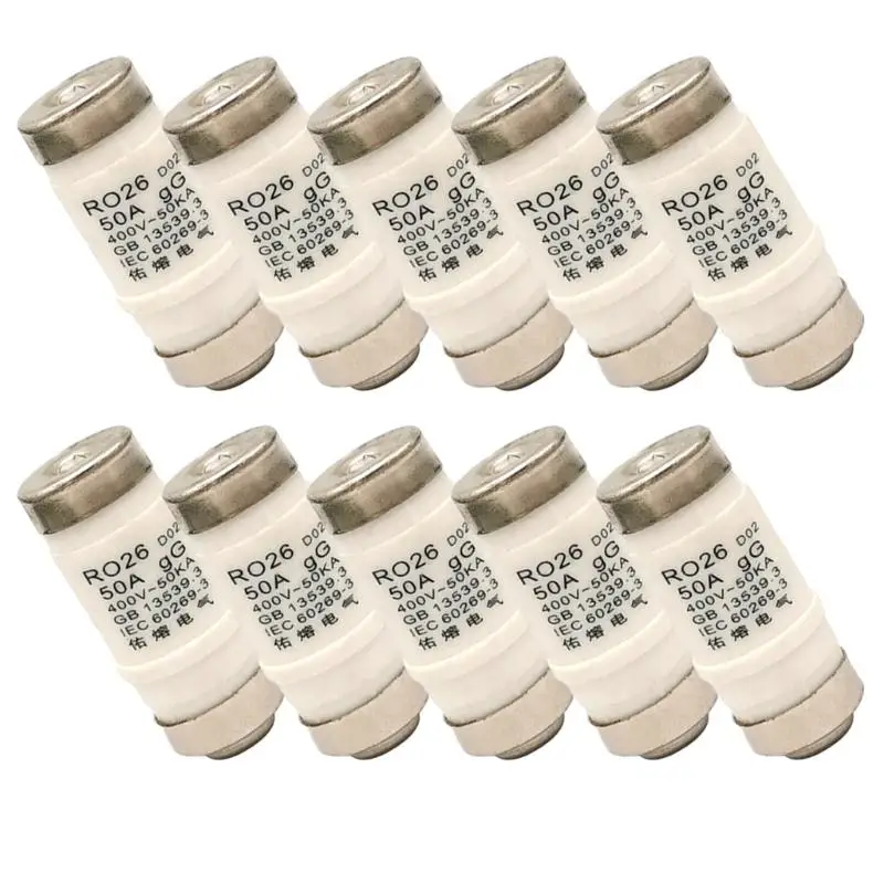 10Pcs 400VAC Neozed Fuses Insert D0 Type Fuses Insert Fuses Inserts for Fuses Q81C