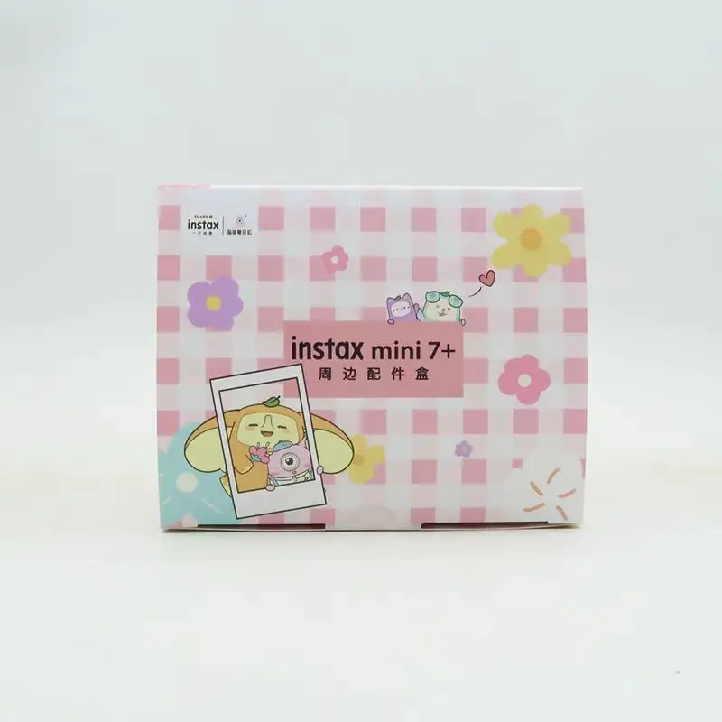 FUJIFILM Instax mini 7 + Accesorios caja de regalo que incluye funda protectora transparente, correa para el hombro, álbum de libros, pegatinas para cámara