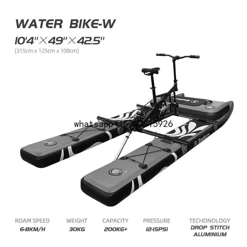 Spatium New Design Customized Cheap Inflatable Water E-Bike Electric Water Bike Bicycle For Water Sport