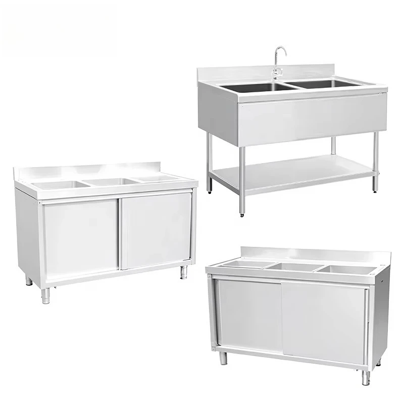 Picture 3: Made Single Double Triple Kitchen Sink Portable Stainless Steel Commercial Washing Sink for Restaurant