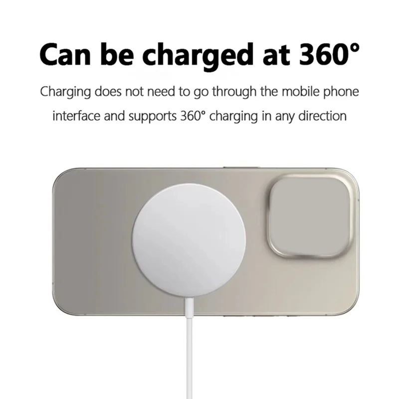 Magsafe Magnetic Wireless Charger For Apple Iphone 15 14 13 12 11 Pro Max X XS XR 8 Plus 2 3 4 Charging Cable