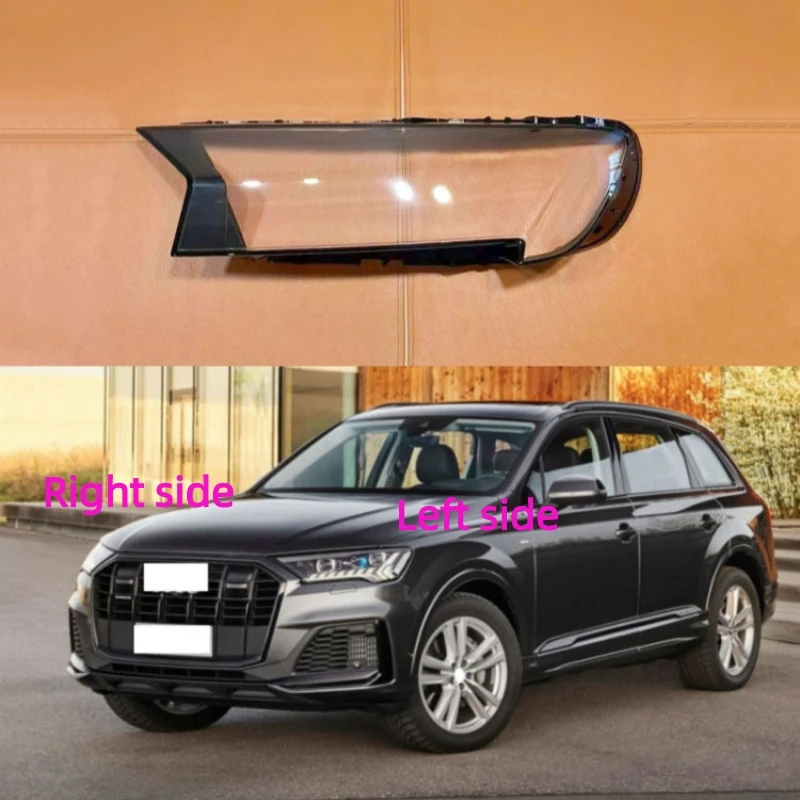 

For AUDI Q7 2024 2025 Car Headlight Shell Headlamp Cover Replacement Lamp Shade Headlamp Lens Glass