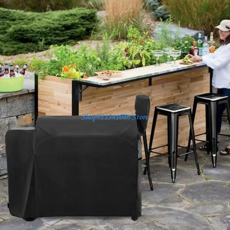 

Permanent Impermeable Dustproof Snowproof Sun Security Barbecue Cover for Most Standard Size Barbecue Grills