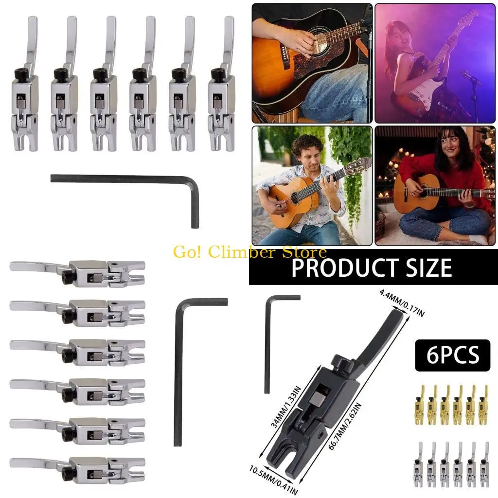 

Q84C электрогитара с двойной системой блокировки, седла для струн с блокировкой для моста тремоло Rose, детали моста для