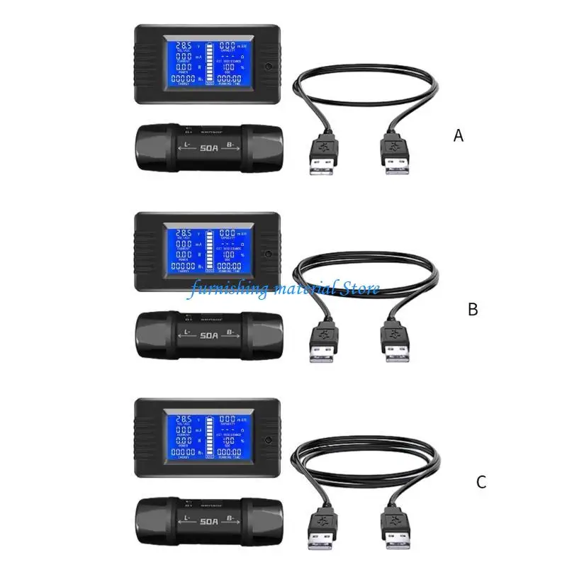 ЖК -тестер аккумулятора Y5GD Анализатор батареи измерение энергии энергии ток напряжения напряжения