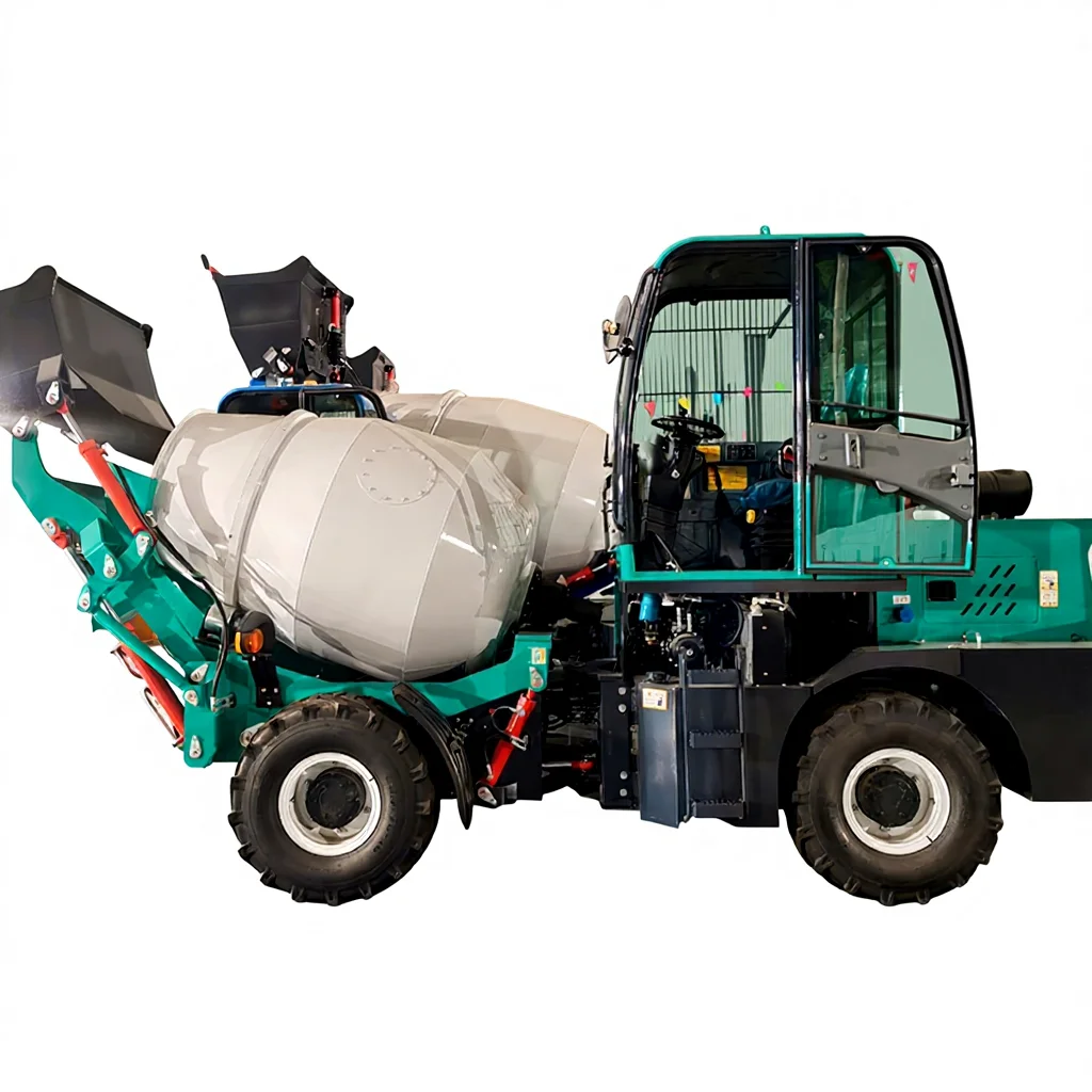 China Manufacturer Self Loading Concrete Mixer Truck 4WD Automatic Mobile Cement Mixing Construction Equipment