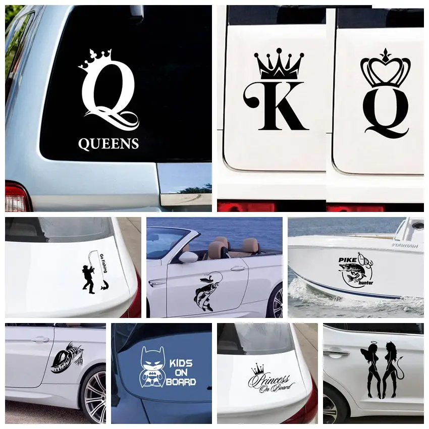 

Colorful Strange fish Car Sticker Motorcycle Car Decal Accessories