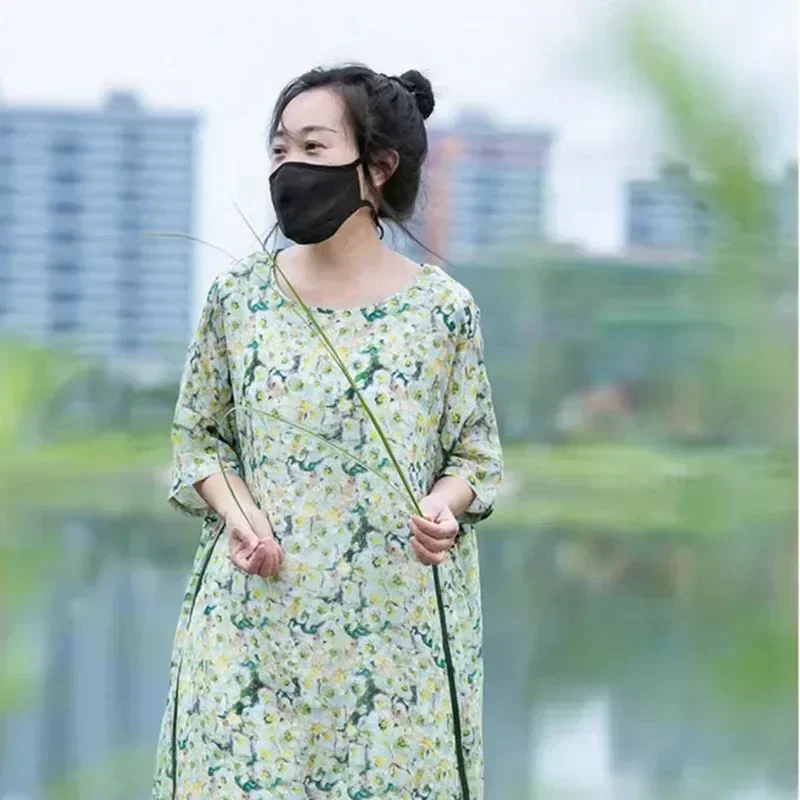 50X140cm High-quality natural hemp fabric summer thin breathable Chinese style dress clothing Diy sewing for women