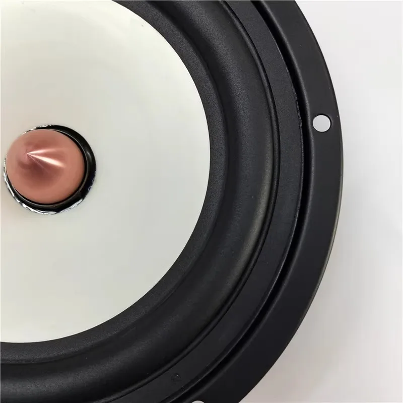 SOTAMIA 1 Uds. Subwoofer tipo bala de 6,5 pulgadas 8 Ohm 110 vatios Mica PP lavabo de ala ancha altavoz para la fiebre del hogar diámetro exterior 180mm