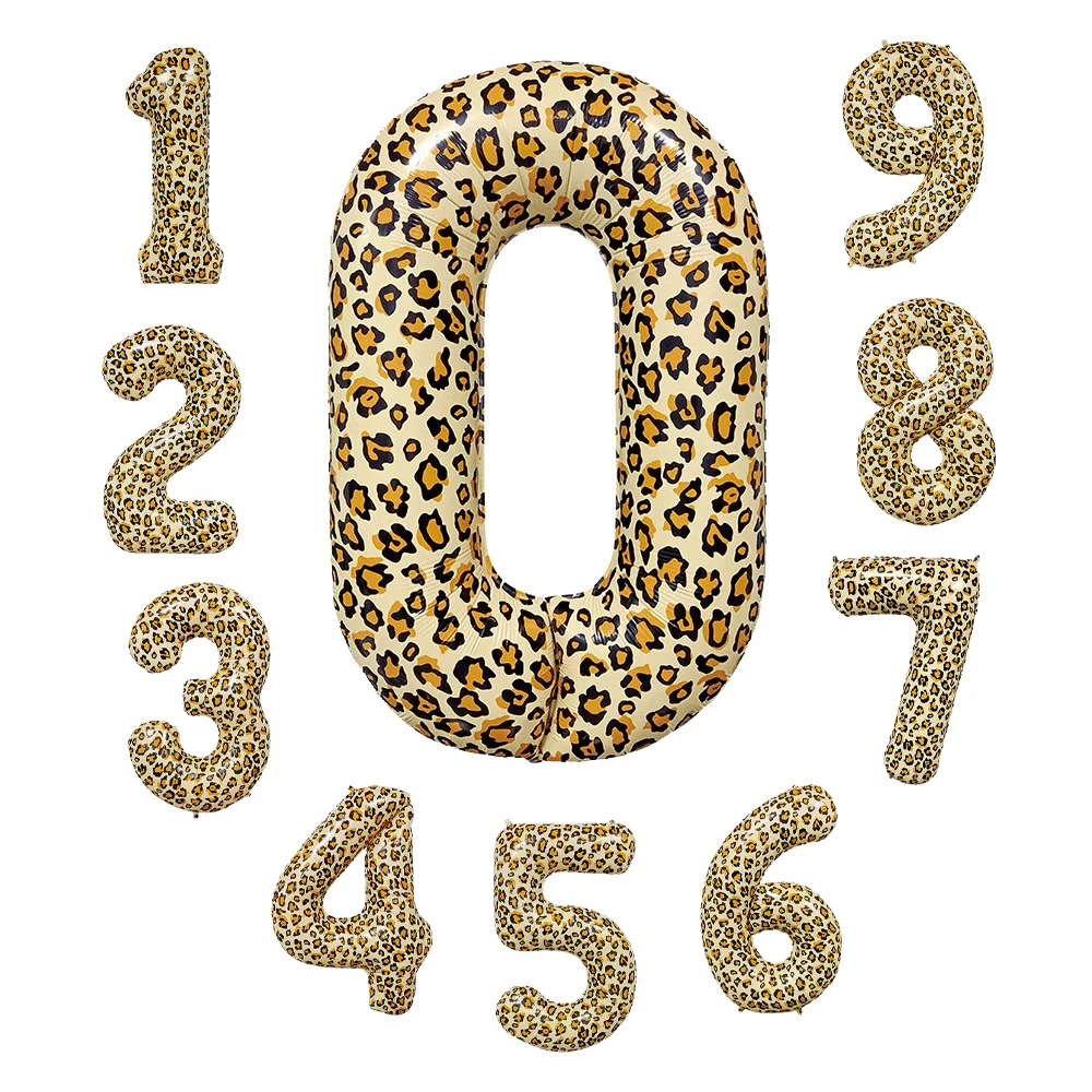 Cheetah Theme Party Supplies Disposable Tableware Leopard Print Balloons Jungle Safari Hunting Birthday Decor Kids Gifts Globos