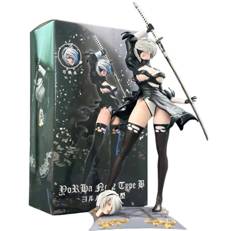 

Game Nier Automata 2B Model 33cm Yorha Figuras Anime Nierautomata Action Figure GK Statue Figurine Peripheral Toys Gift for Kids