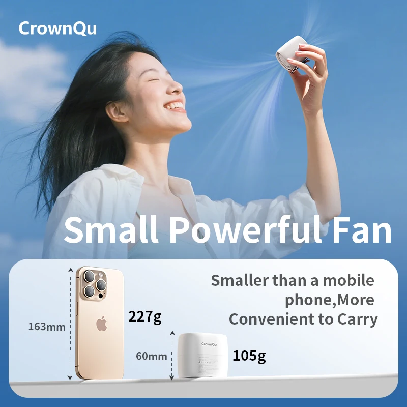 Портативный вентилятор с зажимом на талии, перезаряжаемый на 360° °   Регулируемая шея с турбонаддувом, 3-скоростной сильный ветер для занятий спортом на открытом воздухе, курьерской работы